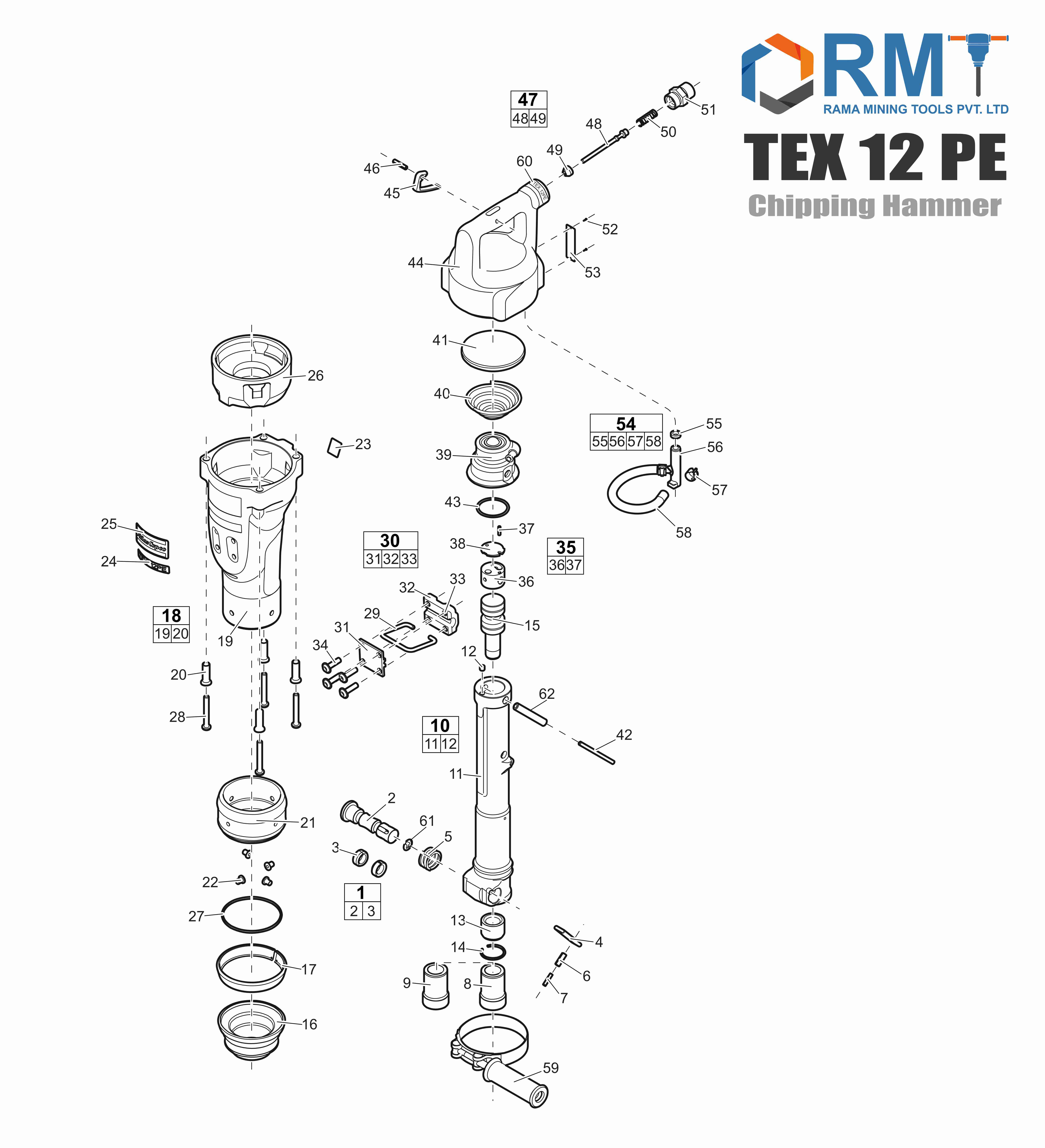 TEX 12 PE - Chipping Hammer